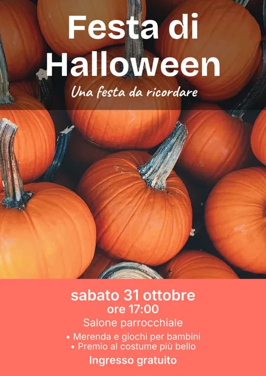 Modello di locandina: Festa di Halloween