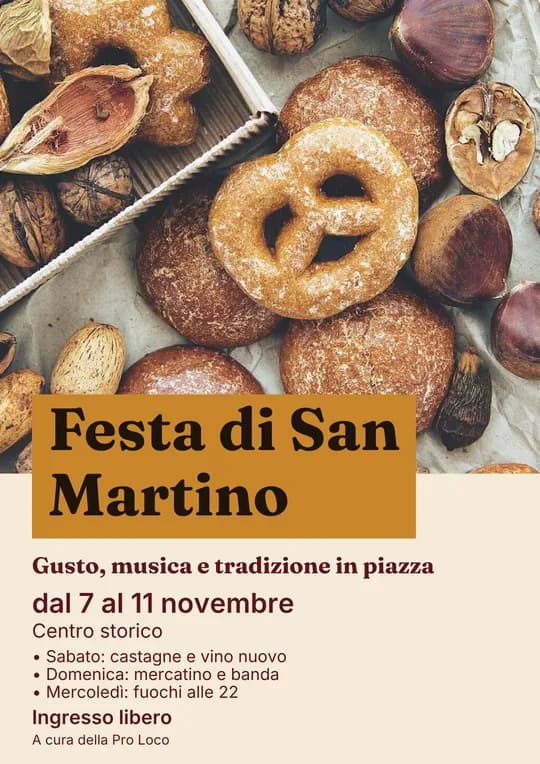 Modello di locandina: Sagra con programma